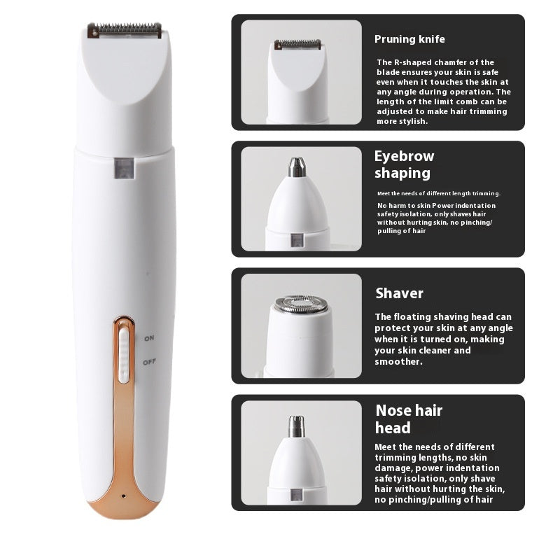 Women's Four-in-one Electric Multifunctional Shaver