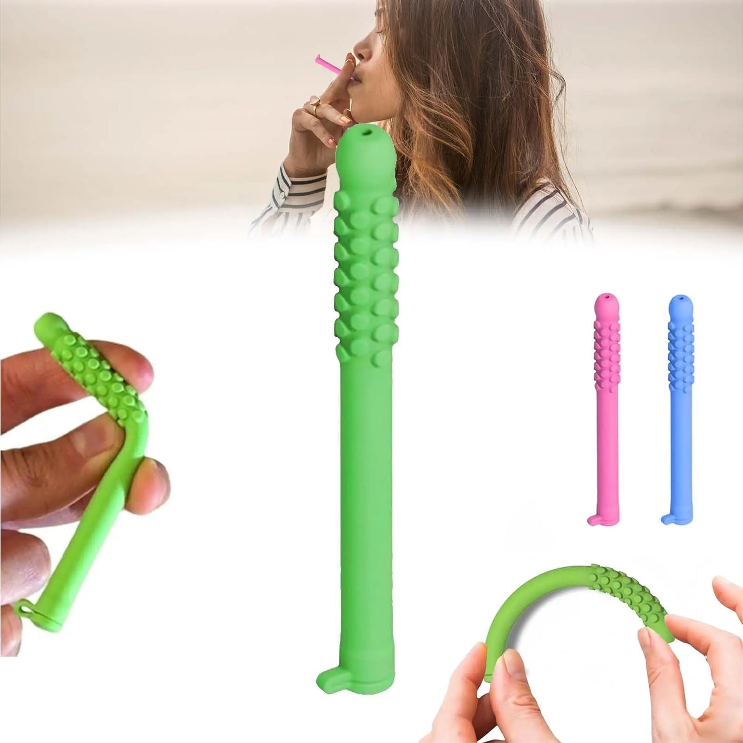 Chewable Breather Quit, Chewable Essential Oil Breath Stick, Chewable Breather Stick with Essential Oil for Aromatherapy on The