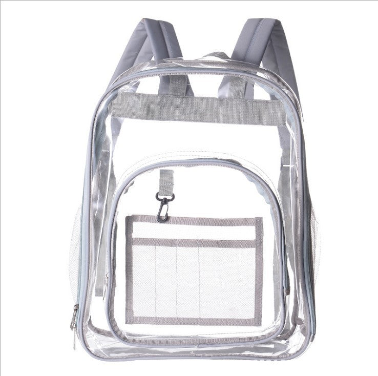 Student Universal Waterproof Schoolbag Backpack Transparent Large Capacity