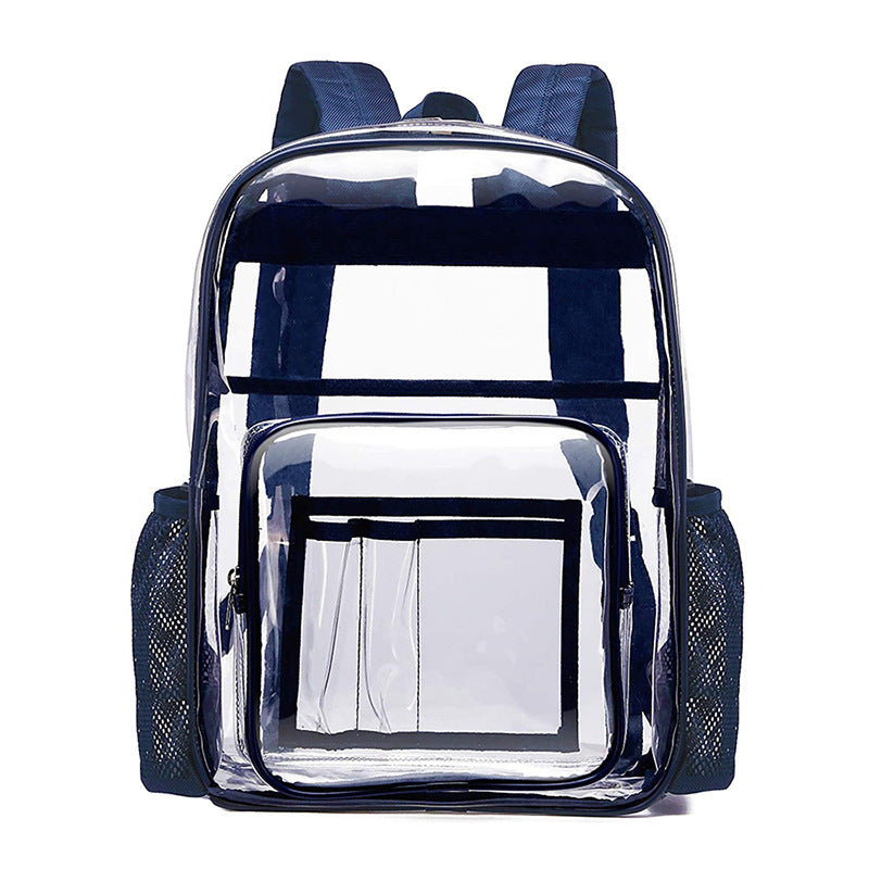 Student Universal Waterproof Schoolbag Backpack Transparent Large Capacity