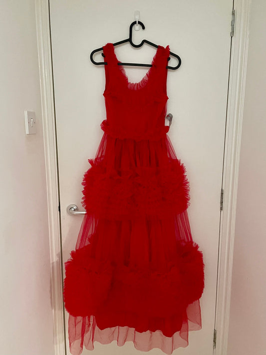 <b>DREAM</b> Frida Tulle Ruffle Midi Dress South Bay Evans General Store