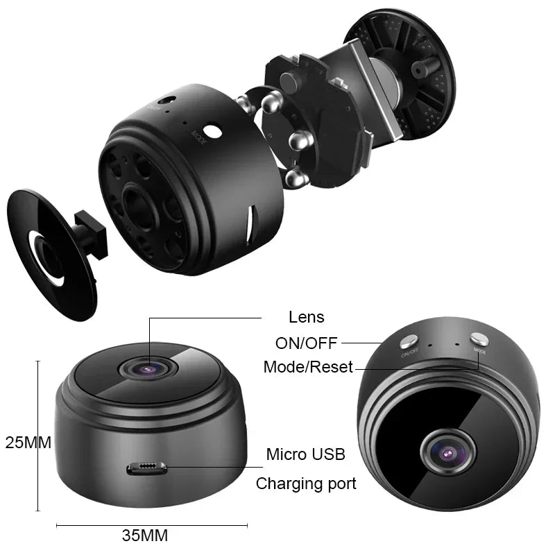 A9 Mini Camera 1080P Remote Monitor with Motion Night Version Voice Video Security Wireless Camcorders Surveillance Cameras
