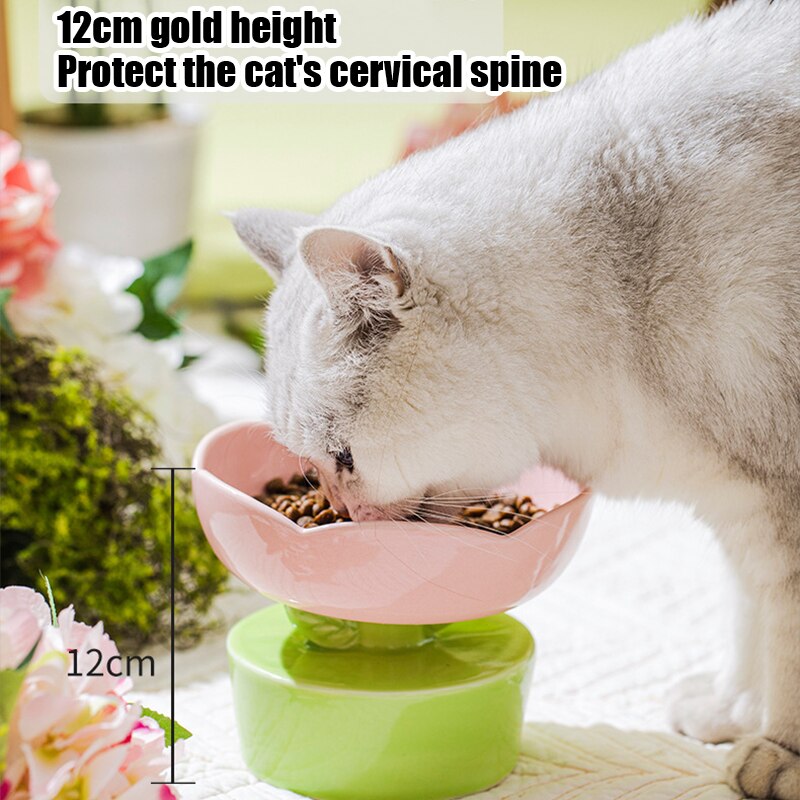 2023 Cute Pet Bowl Pet Items Creative Flower-shaped Bowl Cat Food Bowl