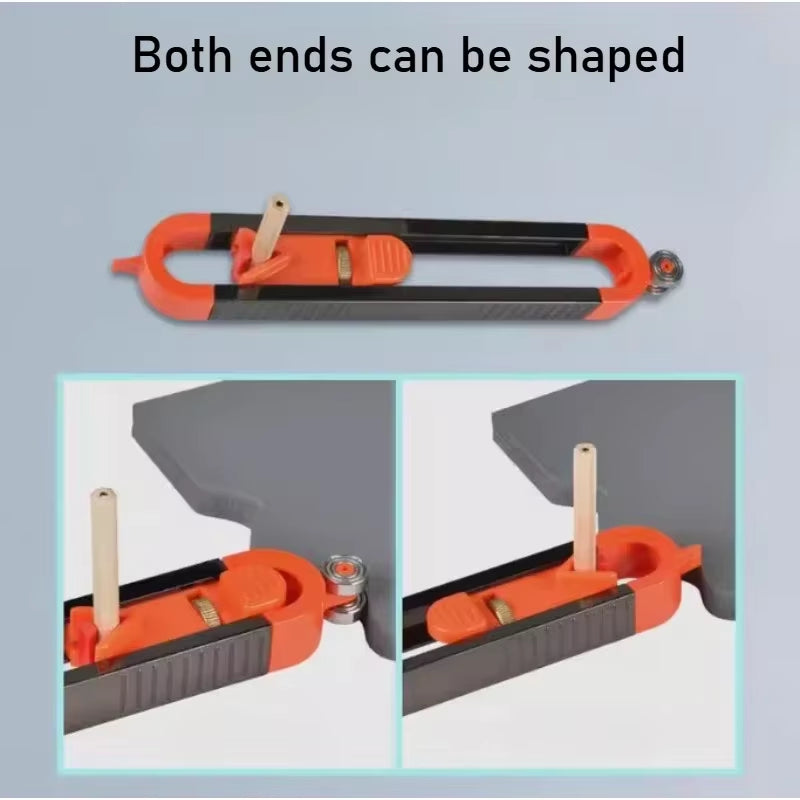 Adjustable Profile Gauge with Locking Mechanism - Precision Contour Tool for Woodworking & Irregular Shape Measurement
