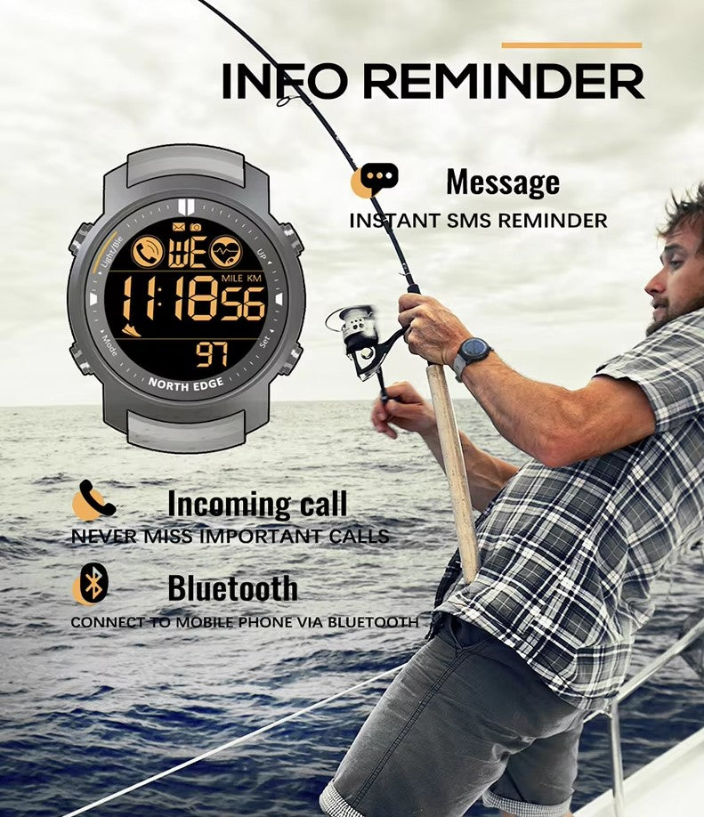 Rugged Military Smartwatch – Android & iOS Compatible