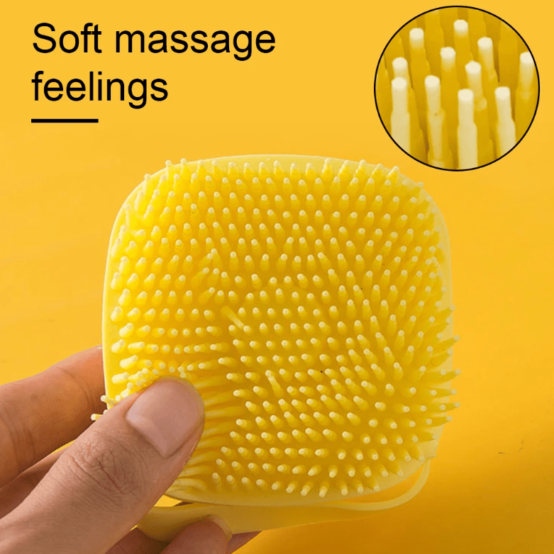 Silicone Pet Grooming Brush with Shower Gel Dispenser for Dogs and Cats