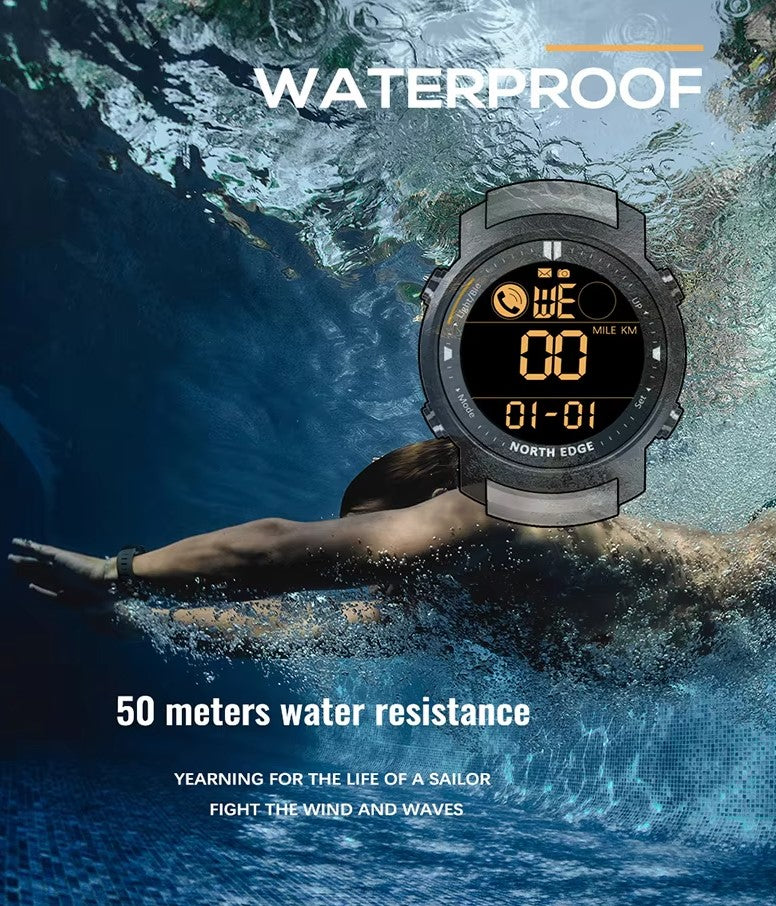 Rugged Military Smartwatch – Android & iOS Compatible