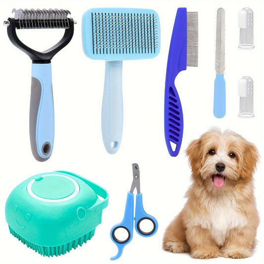 8-piece Dog Beauty Tools Self-Cleaning Sets Shop1104370011 Store