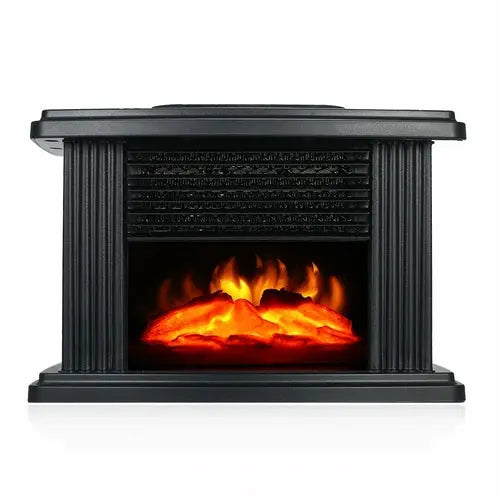 Electric Fireplace Heater LED Flame Effect Stove Maroon Asteria