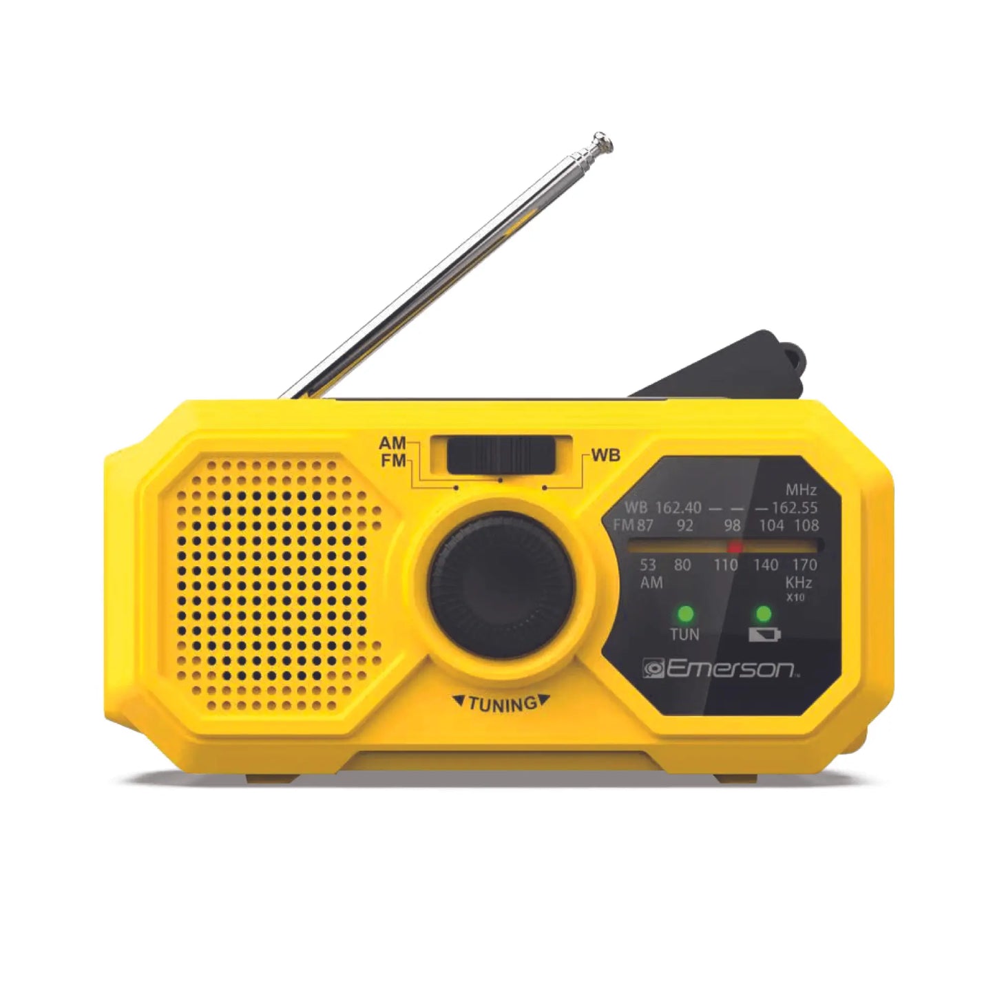 Emerson Emergency AM / FM Radio with Weather Band and Power Bank Black Lavender