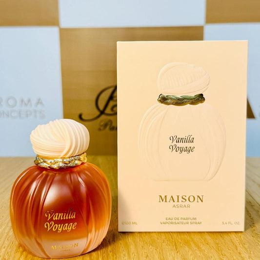 Vanilla Voyage Maison Asrar Perfume Fragrance 3.5 Fl Oz Exclusively by Aroma Concepts