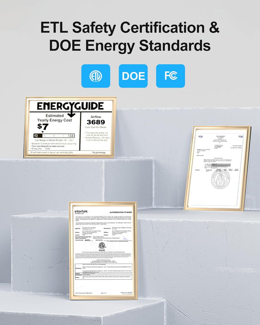 CubiCubi Ceiling Fan, 52" Low Profile Ceiling Fans with Lights and Remote/APP Control, Flush Mount, 5CCT, Stepless Dimmable, Super Quiet, 6 Speeds, Modern Ceiling Fans for Bedroom Living Room, Black