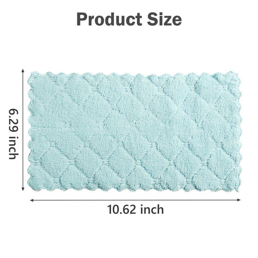 10 Counts Cleaning Cloth for Kitchen, Microfiber Premium Fabric Cloths, Double-Sided Dish Cleaning Cloths, Reusable Multi-Function Home Cleaning Cloth, Random Colors