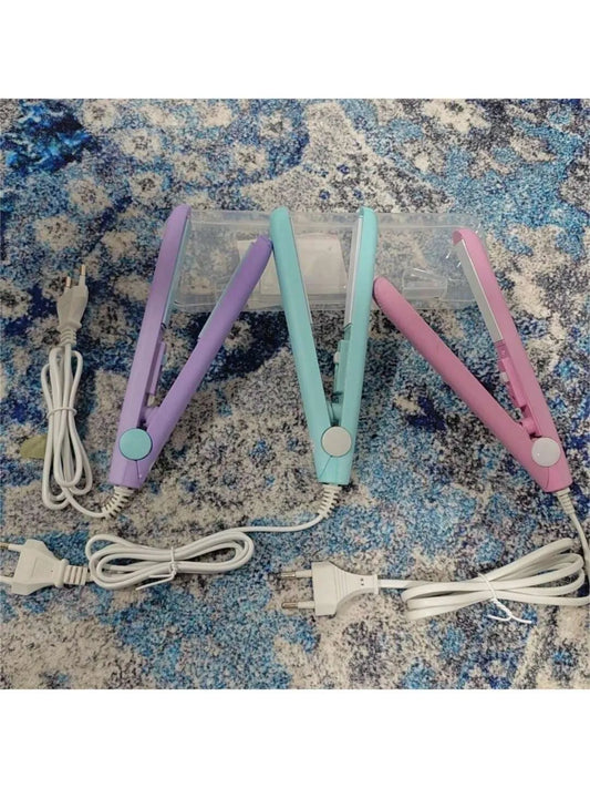 Mini Hair Straightener, Multi-Color Splint, Quick Heating, Non-Damaging Ceramic Plate, Bangs Clip, Curling and Straightening