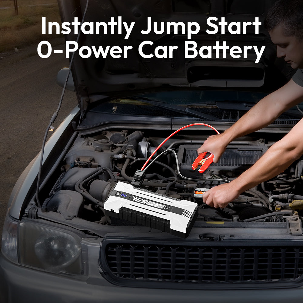 YESPER Car Jump Box ,4120A Peak Jump Box Starter For Car,ALL Gas and Up to 10.0L Diesel Engine, Powerful 12V Jump Pack With Power Bank/Quick Charge/LED Light YESPER STORE Store
