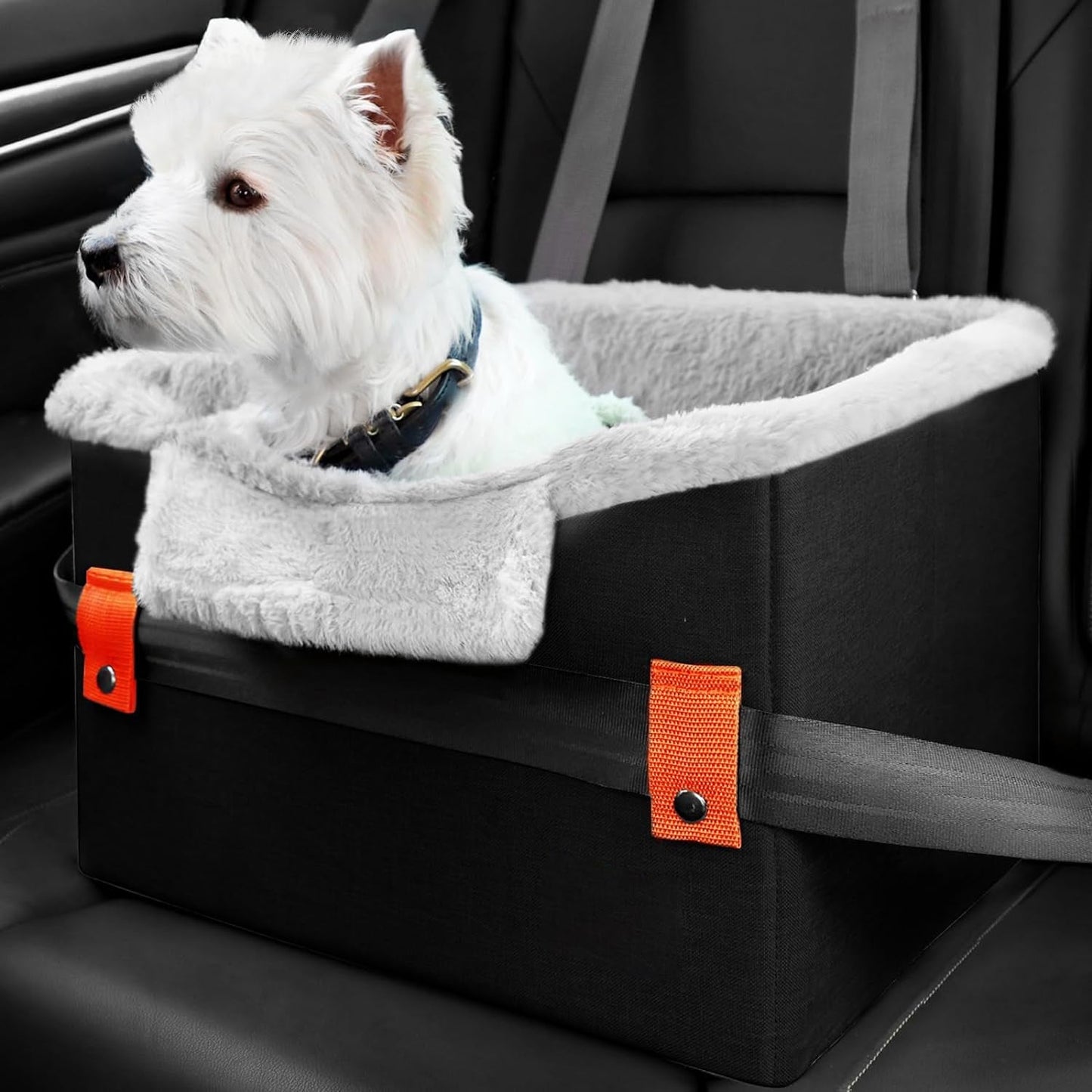 Portable Small Dog Car Booster Seat For Car With Clip-On Safety Leash Perfect For Small Pets Yvictory Store