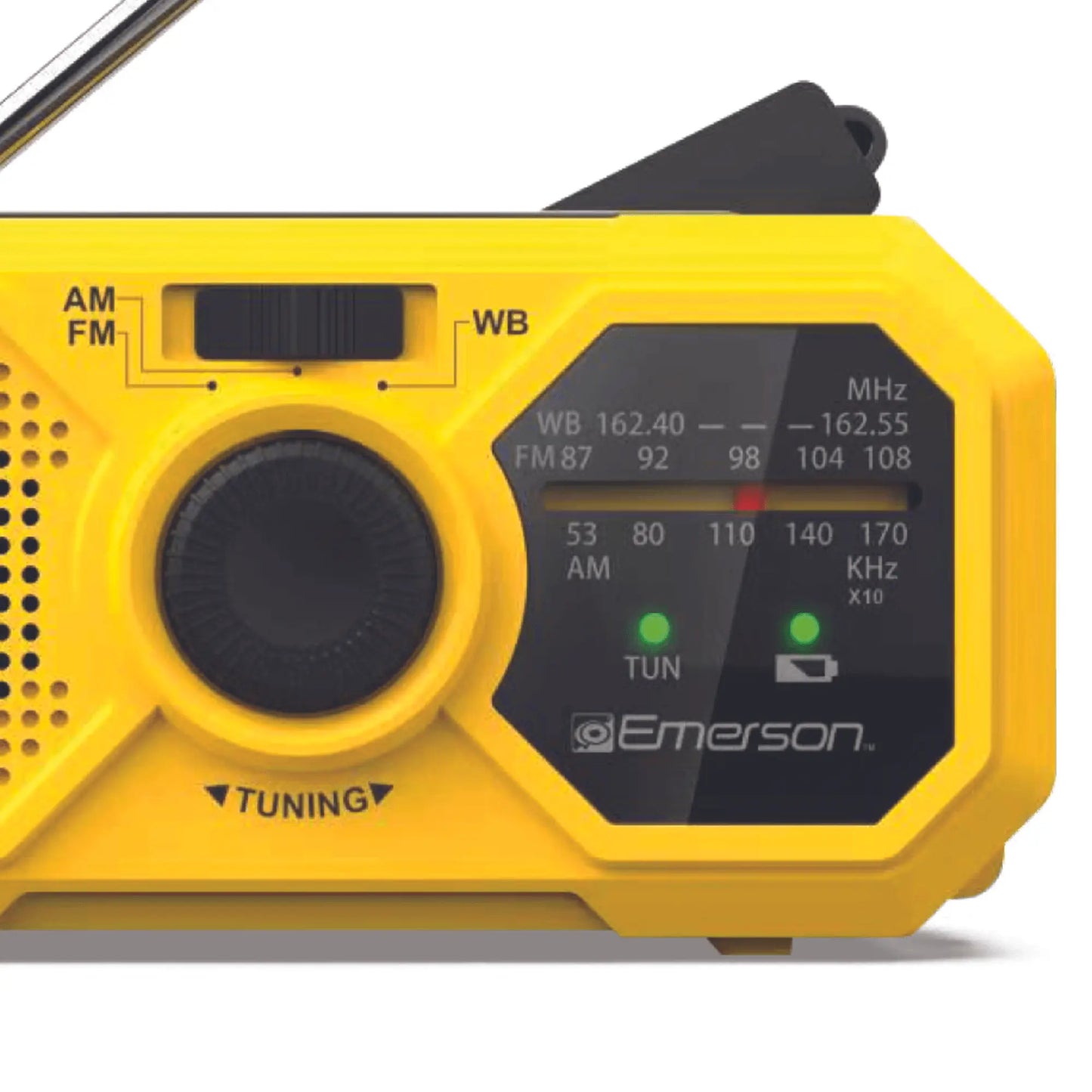 Emerson Emergency AM / FM Radio with Weather Band and Power Bank Black Lavender