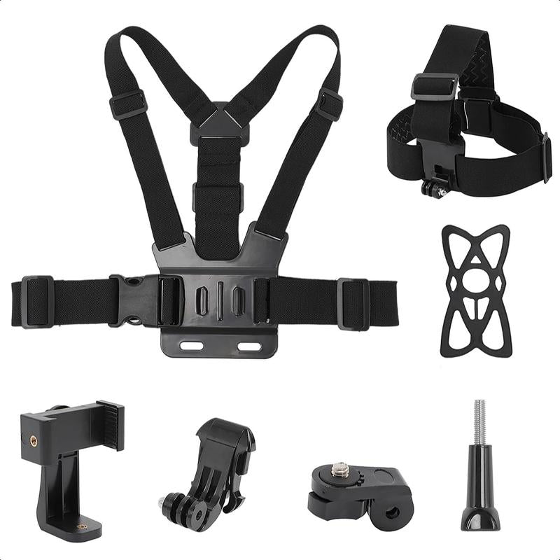 Mobile Phone Chest Adjustable Strap Mount Chest Cell Phone Clips Harness Holder Bracket Camera Smartphone Stand