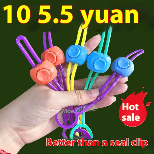 Color Sealing Rope Binding Kitchen Food Fresh-Keeping Sealing Clip Multi-Functional Cable Organizer Creative Tying Rope Binding