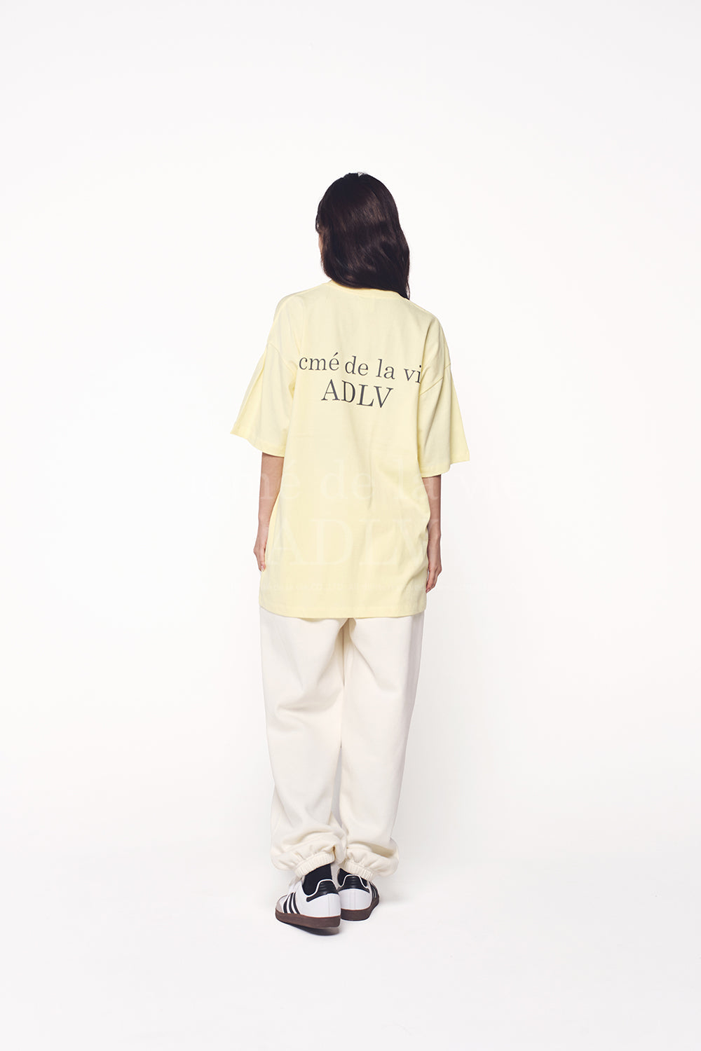 ADLV BASIC LOGO SEASON3 SHORT SLEEVE T-SHIRT LIGHT YELLOW Inkfusion Store