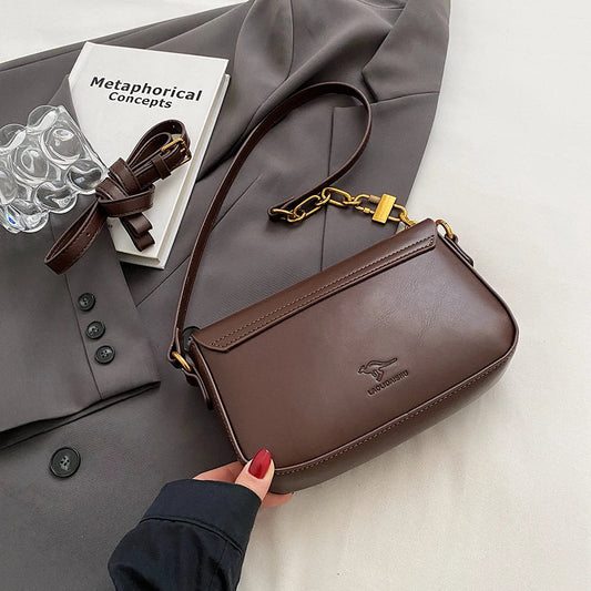 Vintage Baguette Crossbody Bag Stone's Store