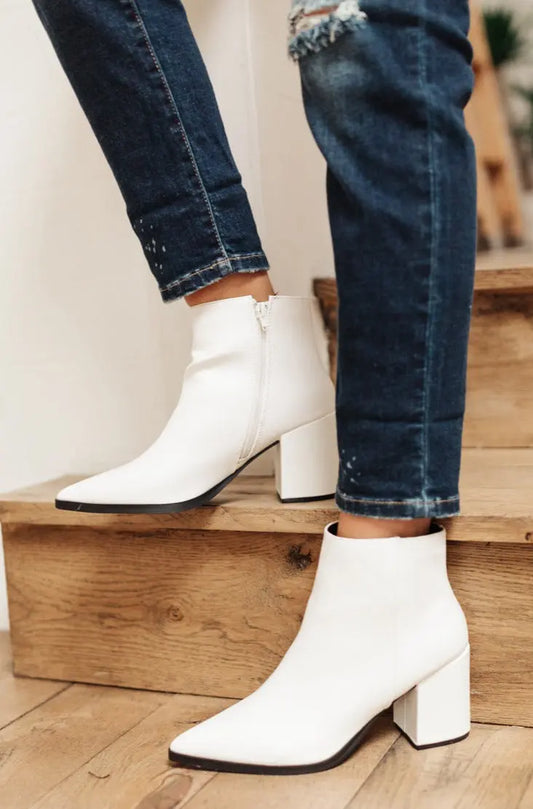 View details for Amari Ankle Boots in White Amari Ankle Boots in White