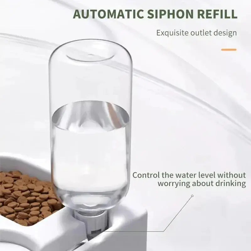 Automatic Drinking Love Pet Bowl Moisture-proof Cat Bowl Dog Basin Dual-use Multi-functional Drinking And Feeding Shop1103807182 Store