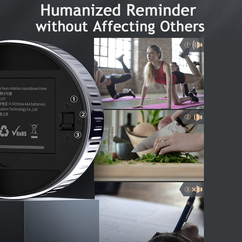 Baseus Magnetic Kitchen Timer Digital Timer Manual Countdown Alarm