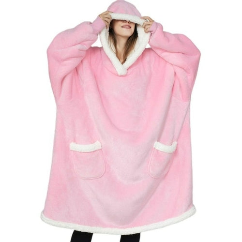 Blanket With Sleeves Women Oversized Winter Hoodie Fleece Warm Hoodies