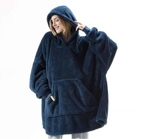 Blanket With Sleeves Women Oversized Winter Hoodie Fleece Warm Hoodies