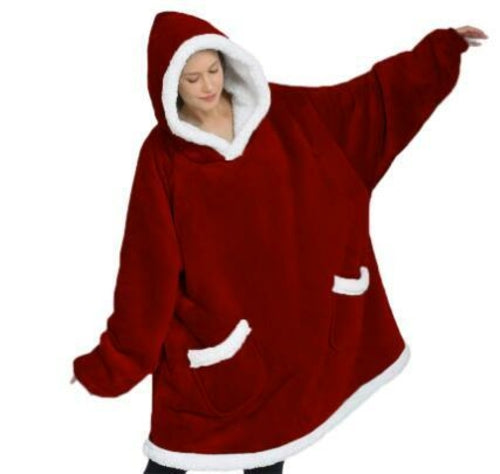 Blanket With Sleeves Women Oversized Winter Hoodie Fleece Warm Hoodies