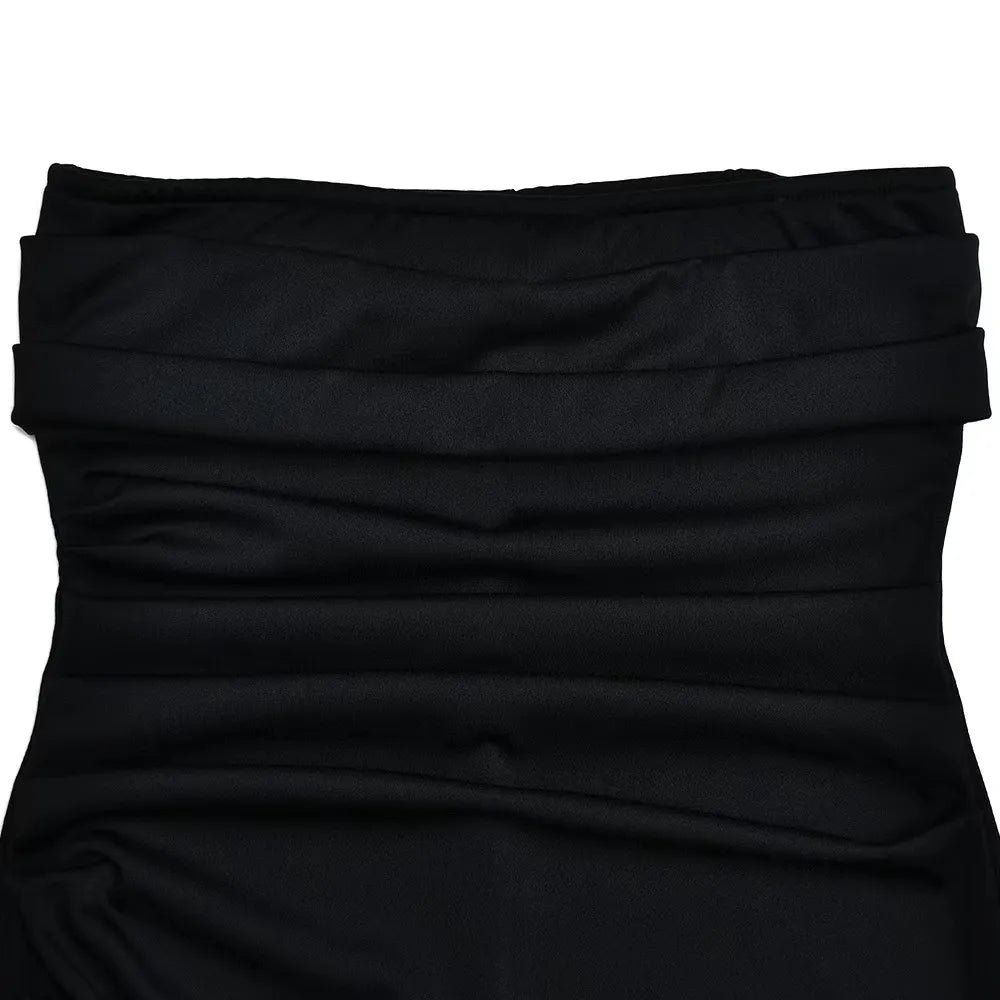 View details for Women's Line Up Collar With Sexy Backless High Slit Dress