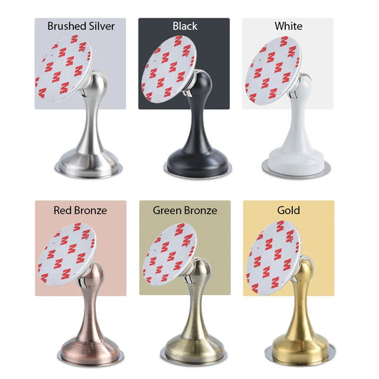 KAK Stainless Steel Magnetic Door Stopper Sticker Hidden Door Holders Catch Floor Wall Mounted Nail-free Doorstop Door Hardware KAK Handle Store