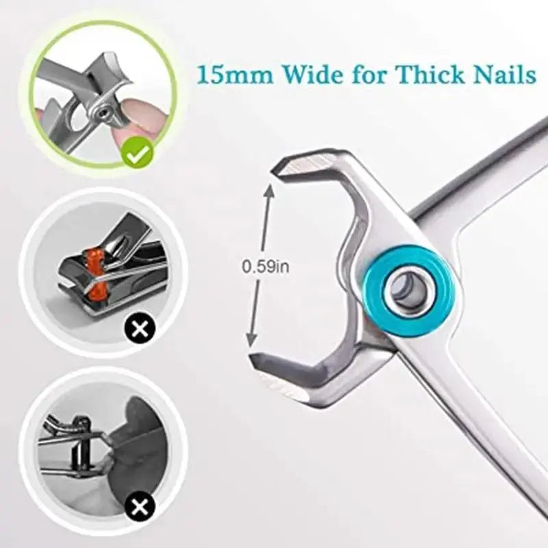 Nail Clippers For Thick Nails Trimmer Manicure Toenail Stainless-Steel