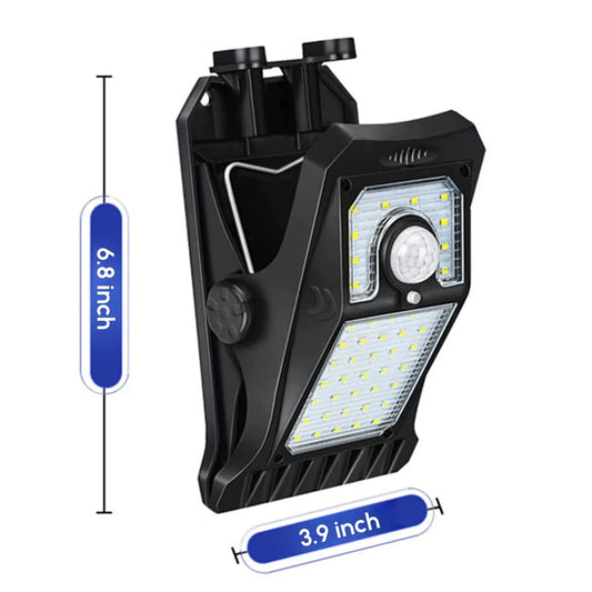 2Pcs 45 LEDGarden Solar Wall Lights Outdoor Light Solar Clip Sensitive Pink Iolaus