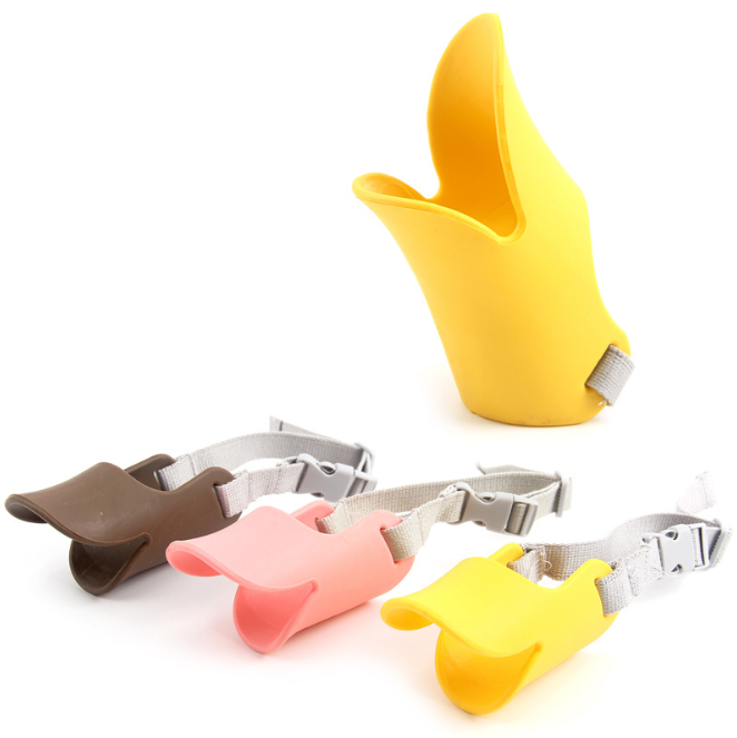 Silicone Dog Muzzle for Small Dogs - Duckbill Design Teal Zeus