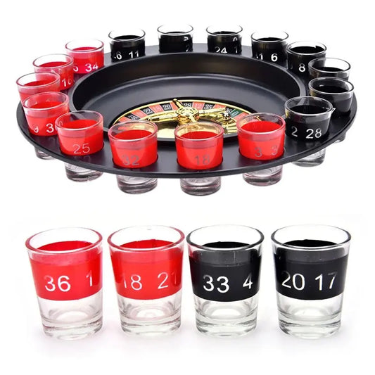Hot Sale Russia Drinking Turntable Shot Glass Roulette Set Novelty AliExpress