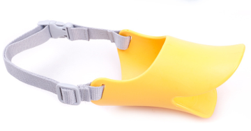 Silicone Dog Muzzle for Small Dogs - Duckbill Design Teal Zeus