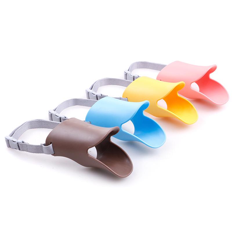 Silicone Dog Muzzle for Small Dogs - Duckbill Design Teal Zeus