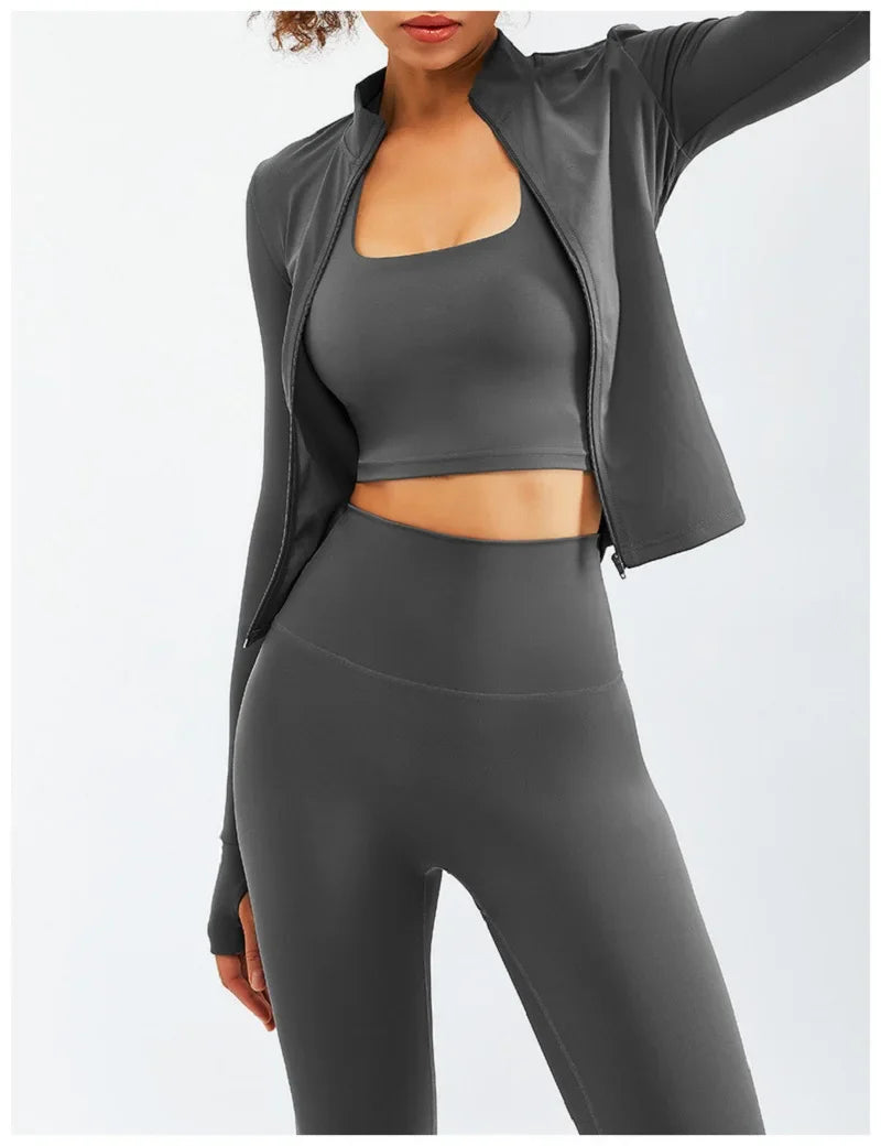 Sport Yoga Set Women Tracksuit