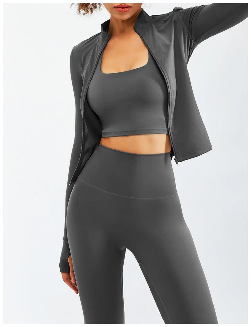 Sport Yoga Set Women Tracksuit