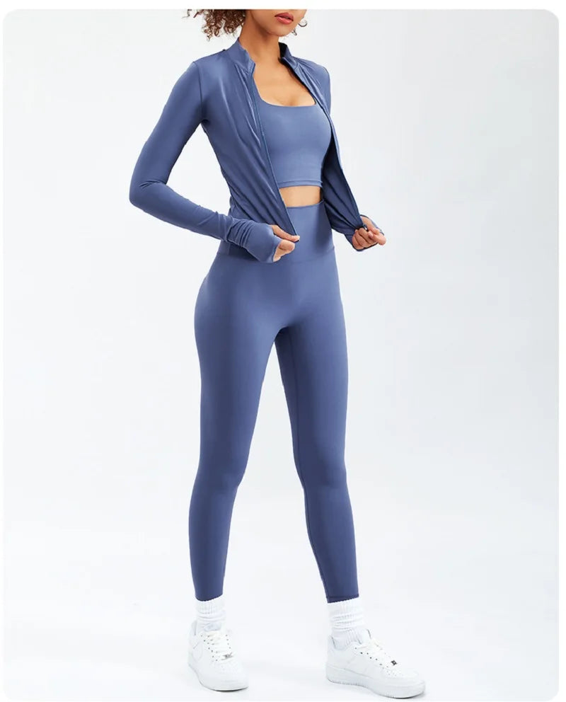 Sport Yoga Set Women Tracksuit