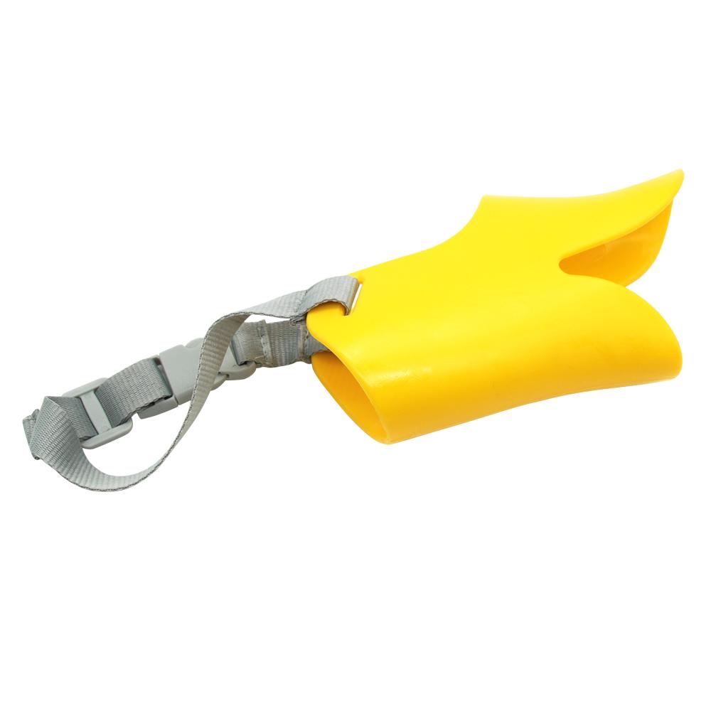 Silicone Dog Muzzle for Small Dogs - Duckbill Design Teal Zeus