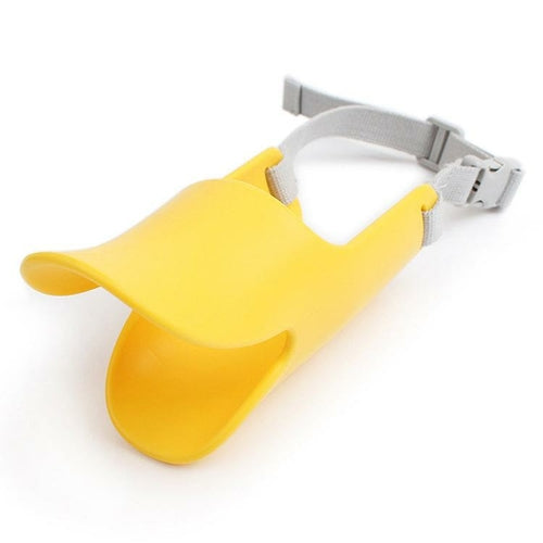 Silicone Dog Muzzle for Small Dogs - Duckbill Design Teal Zeus