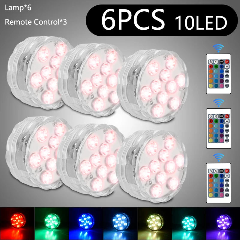 Glow Your Pool: Submersible LED Lights with RF Remote