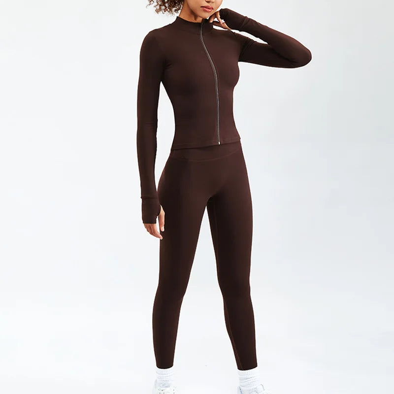 Sport Yoga Set Women Tracksuit