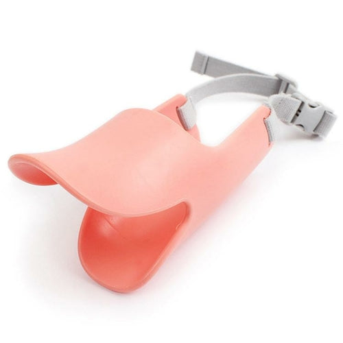 Silicone Dog Muzzle for Small Dogs - Duckbill Design Teal Zeus