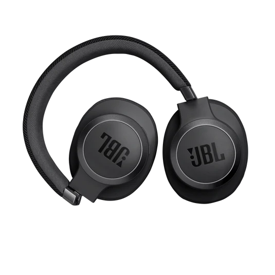 JBL Live 770NC Wireless Headphone with True Adaptive Noise Cancelling, Active Noise Cancelling, Built in Microphone, JBL Headphones App (Black)