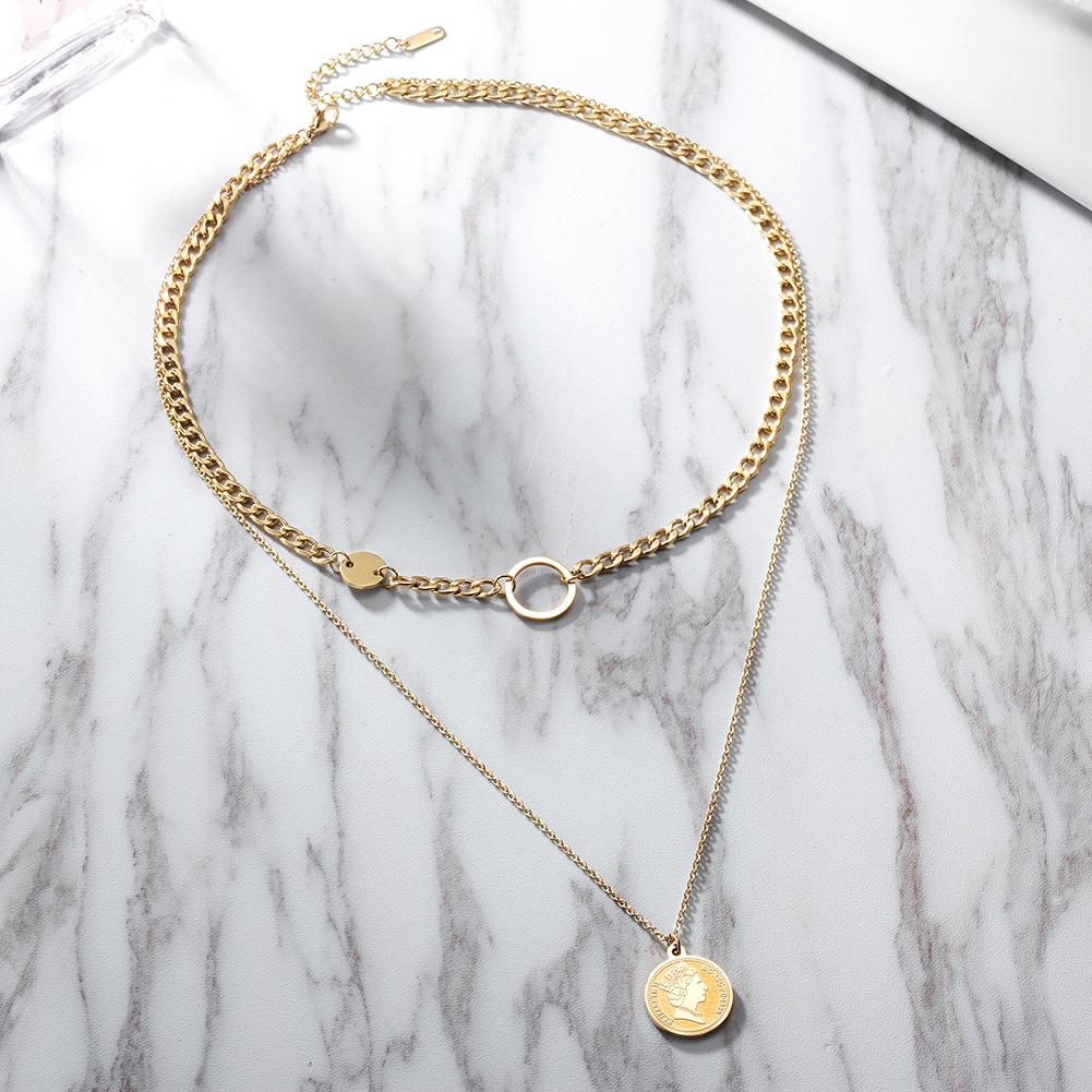 View details for Coin Layered Necklace Coin Layered Necklace
