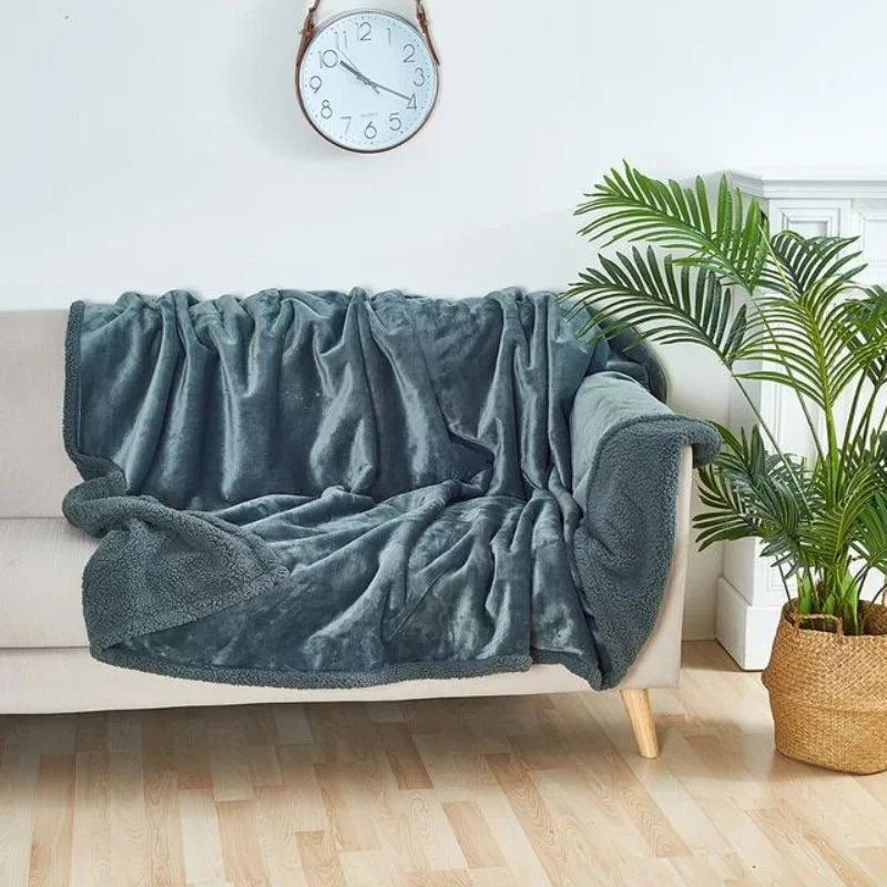 2025 New Waterproof Blanket for Couple, Large Size for Beds Bedroom Throw Luxury Shaggy Warm Blankets Lovers Microfibre-blanket